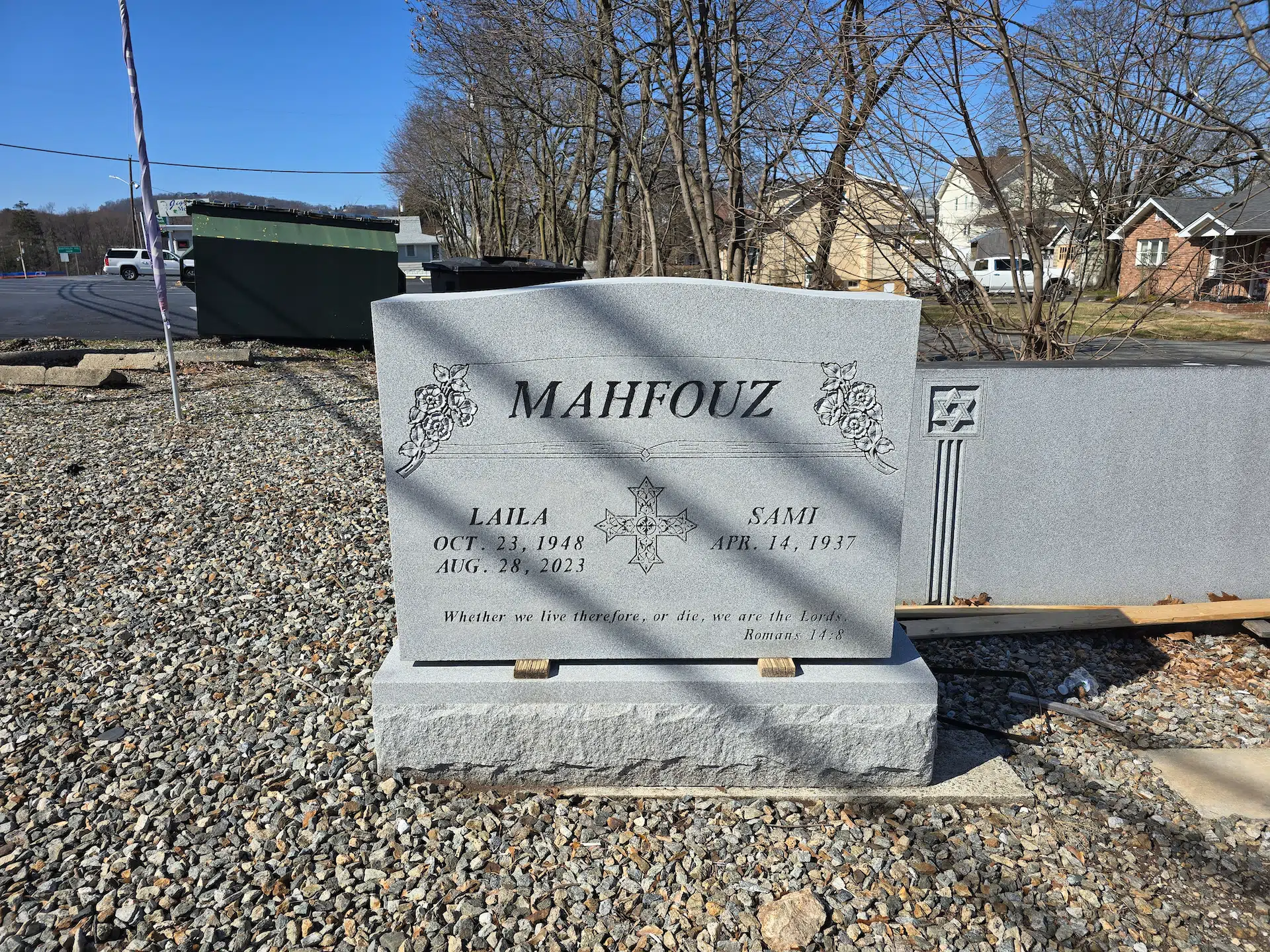 Granite Headstone hand-carved by NJ Headstone Showroom in NJ — image 1