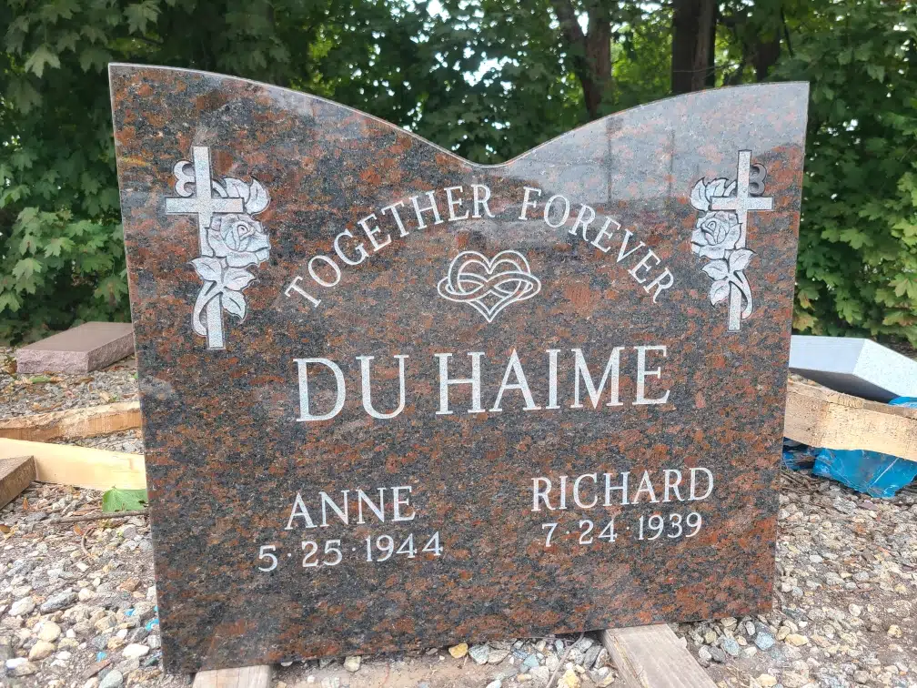 Granite Headstone hand-carved by NJ Headstone Showroom in NJ — image 2